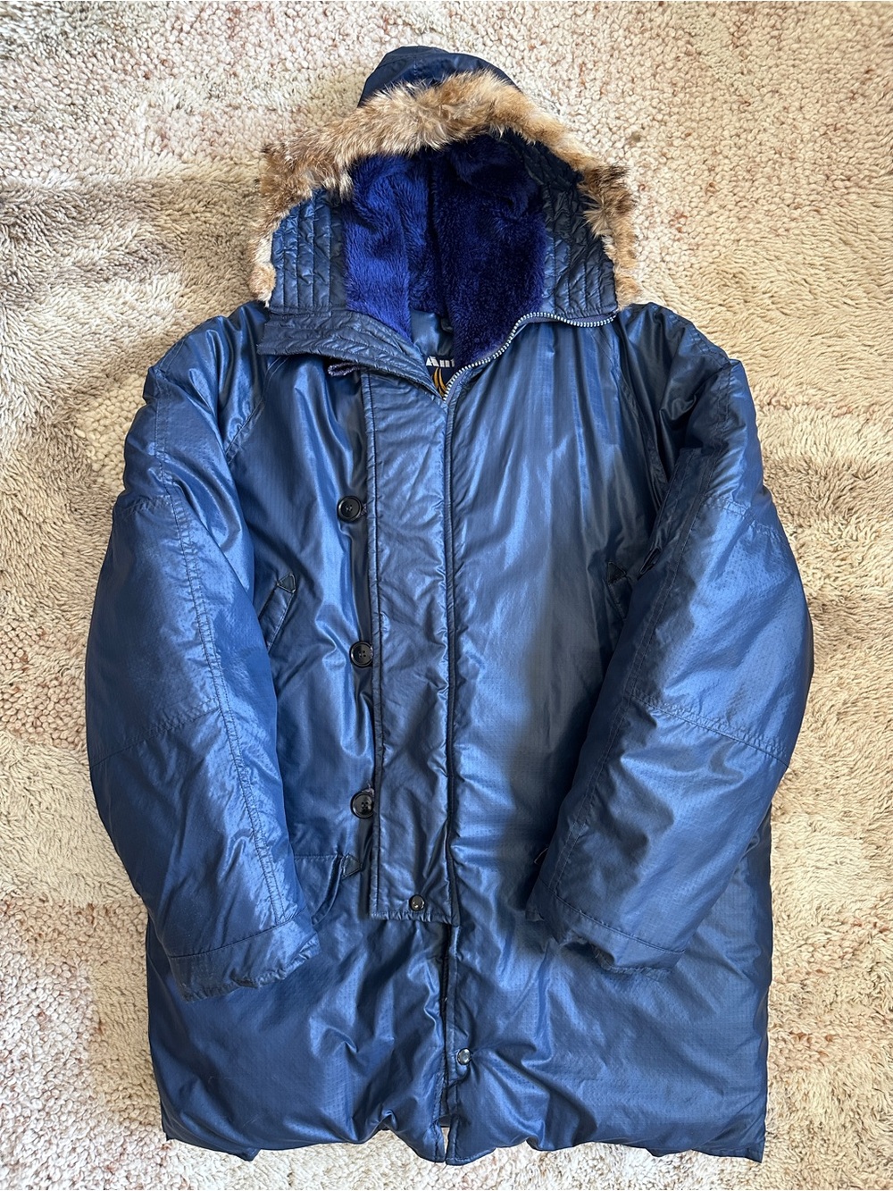 Vintage Antler Flight Jacket Down Parka Large